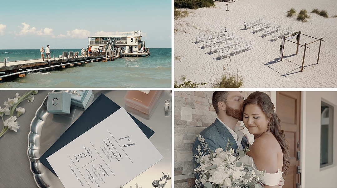 Beach wedding photographer video