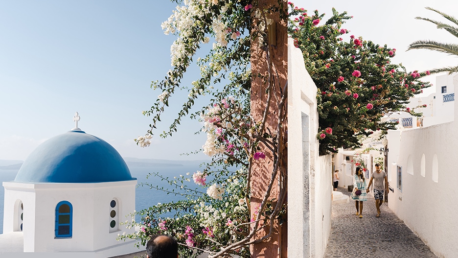 Santorini wedding videographer