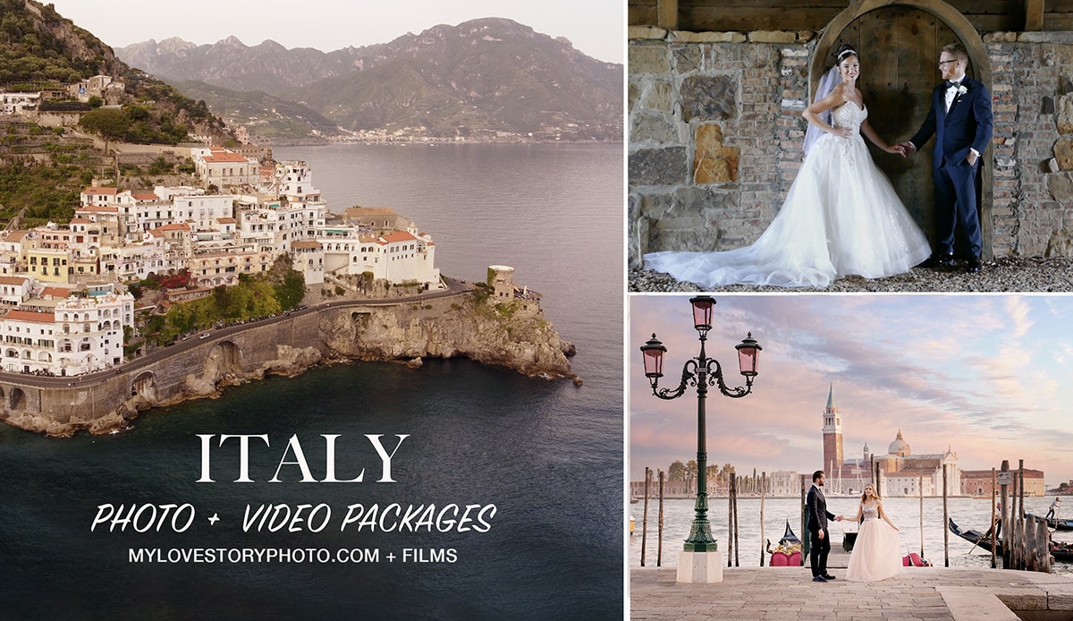 Italy wedding videographer photographer team