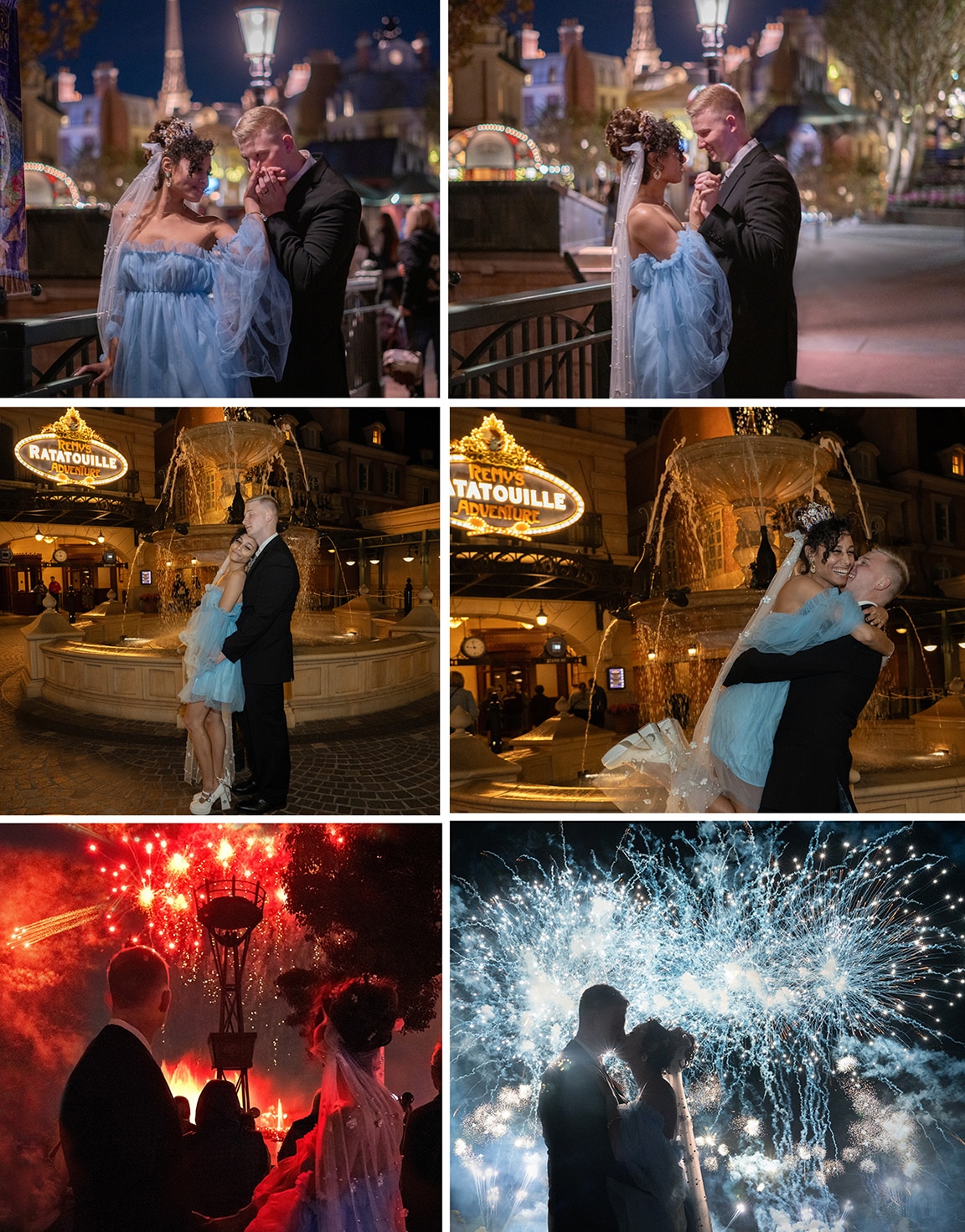 Disney Epcot wedding portraits